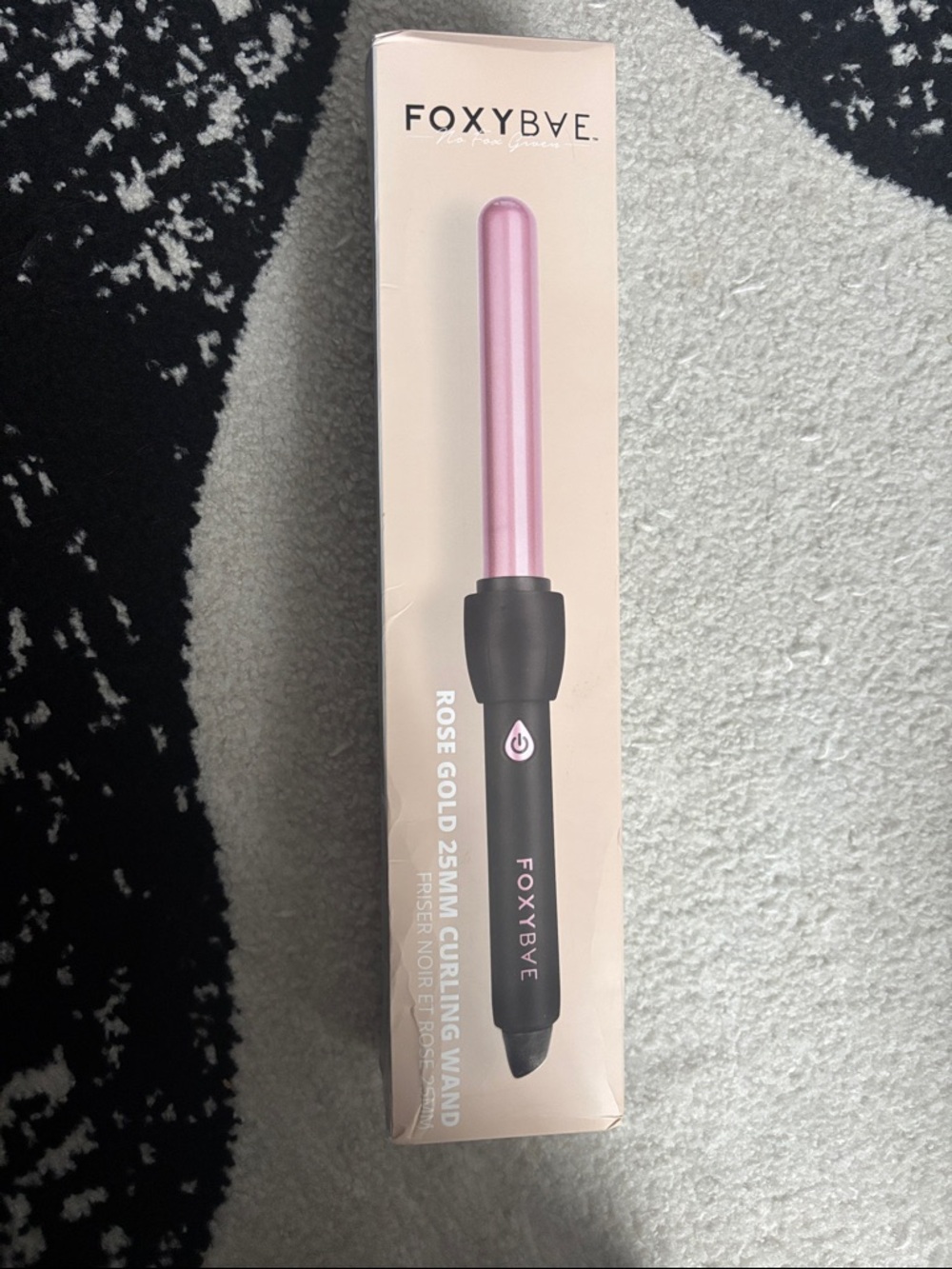 FOXYBAE Rose Gold 25mm Curling Wand - Pink Barrel